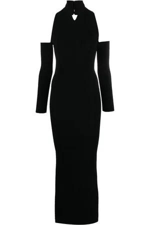 Khaite Vestido Sutton con hombros descubiertos y cuelo halter