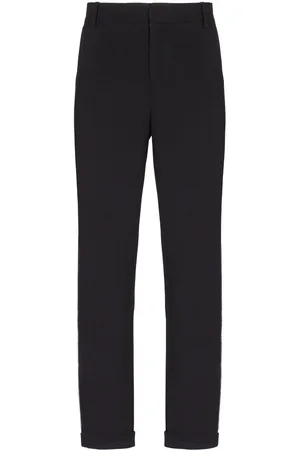 Balmain Pantalones de vestir con detalles de cristal