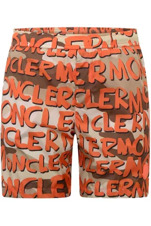 Moncler Shorts con pretina elástica y logo estampado