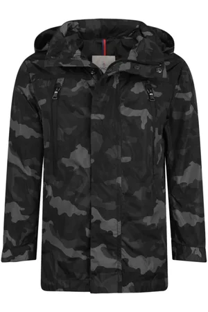 Moncler Chamarra con estampado militar y aplique del logo