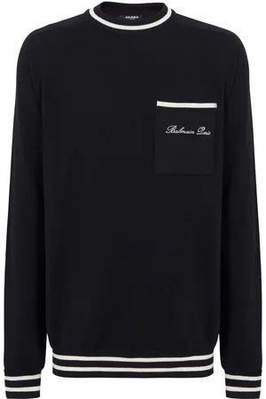 Balmain Suéter con logo bordado
