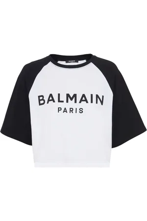 Balmain Playera corta con logo estampado