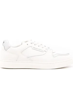Emporio Armani Tenis bajos con ribete en contraste