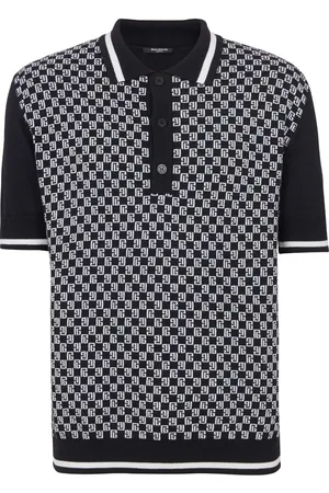 Balmain Playera tipo polo con monograma