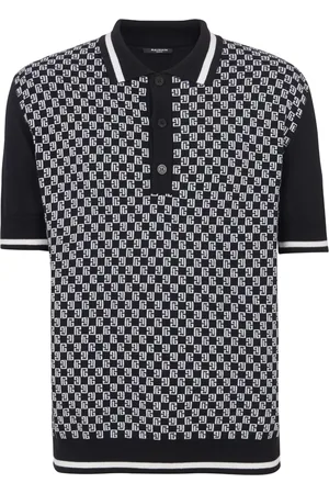 Balmain Playera tipo polo con monograma