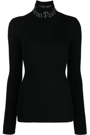 Jean Paul Gaultier Suéter con cuello de tortuga y logo en intarsia