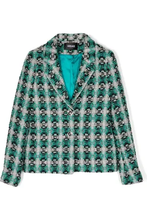 VERSACE Blazer de tweed con botones
