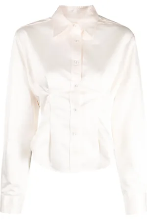 Cynthia Rowley Camisa con botones y detalle de pinzas