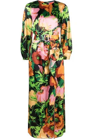La DoubleJ Vestido con cinturón y estampado floral