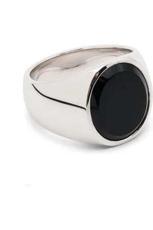 TOM WOOD Anillo ovalado con ónix