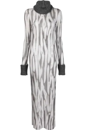 John Richmond Vestido largo con estampado abstracto