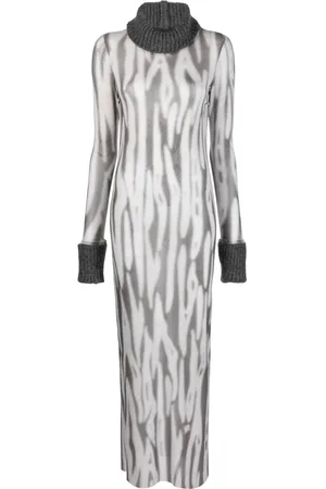 John Richmond Vestido largo con estampado abstracto