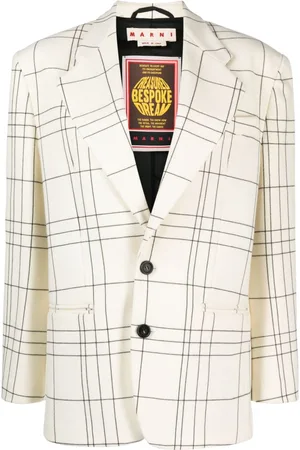Marni Blazer con botones y cuadros estampados