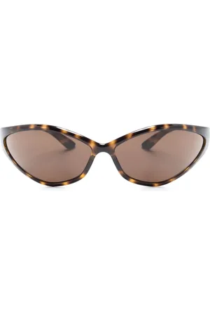 Balenciaga Lentes de sol con armazón ovalada