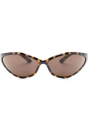Balenciaga Lentes de sol con armazón ovalada