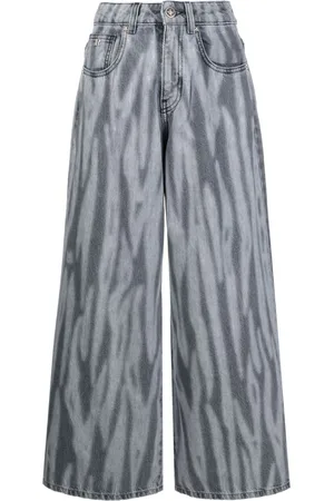 John Richmond Jeans anchos con estampado abstracto