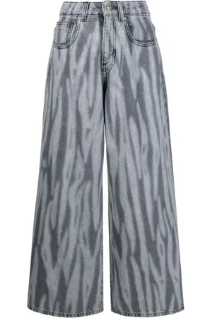 John Richmond Jeans anchos con estampado abstracto