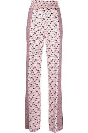 Prada Pantalones anchos con estampado de cachemira