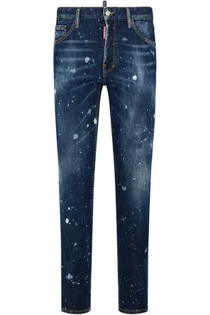 Dsquared2 Skinny jeans con salpicaduras de pintura estampadas