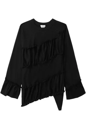 NOIR KEI NINOMIYA Sudadera con diseño asimétrico y volantes
