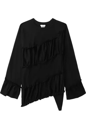 NOIR KEI NINOMIYA Sudadera con diseño asimétrico y volantes