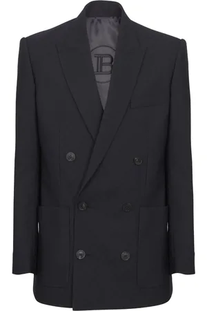 Balmain Blazer con monograma en jacquard