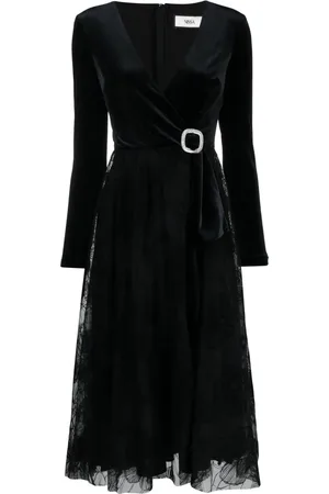 NISSA Vestido midi con cuello en V