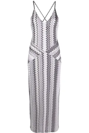 Missoni Vestido midi con motivo en zigzag