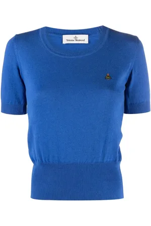 Vivienne Westwood Top de tejido fino con bordado Orb