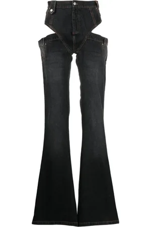 EgonLab Jeans anchos con detalle de aberturas