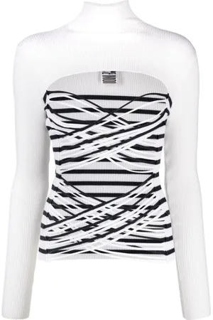 Jean Paul Gaultier Top tejido con aberturas