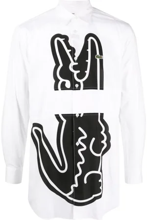 Comme des Garçons Playera con logo estampado de x Lacoste