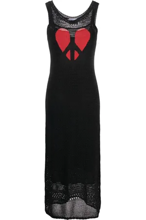 Moschino Vestido de tejido flojo con cuello redondo
