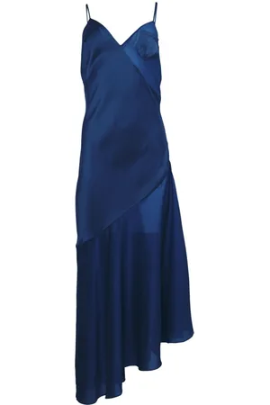 FLEUR DU MAL Slip dress con efecto satinado