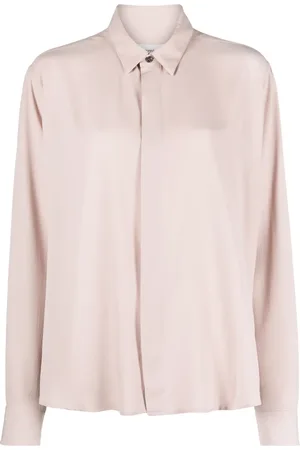Ami Camisa de seda con cuello