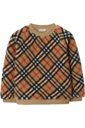 Burberry Sudadera texturizada con motivo Vintage Check