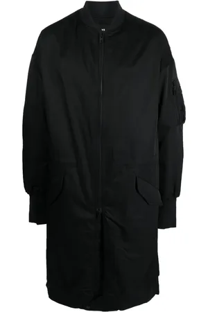 Y-3 Abrigo estilo bomber largo