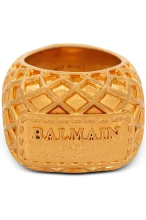 Balmain Anillo Signature con acabado en relieve