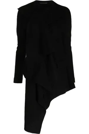 YOHJI YAMAMOTO Abrigo con dobladillo asimétrico