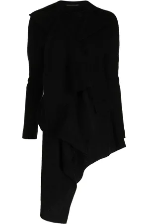 YOHJI YAMAMOTO Abrigo con dobladillo asimétrico