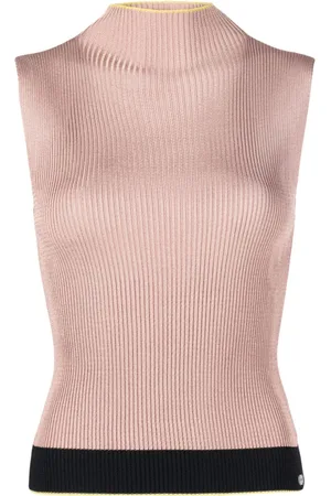 CHANEL Camiseta tejida de canalé 1999