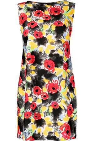 CHANEL Vestido corto con estampado floral 1997