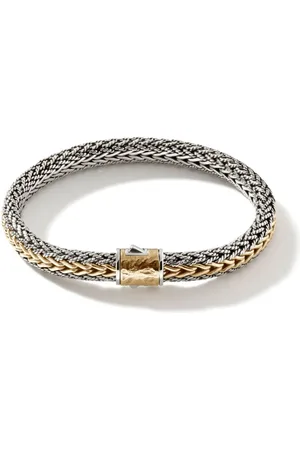 John Hardy Pulsera Icon reversible en oro amarillo de 18kt y plata de ley