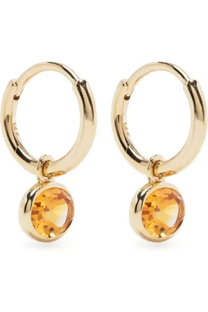 BY PARIAH Arracadas The Orbit Citrine con detalle de gemas