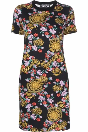 VERSACE Vestido camisero con varios estampados