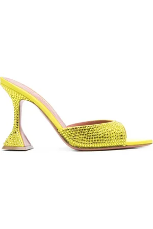 Amina Muaddi Mules Caroline con tacón de 95mm
