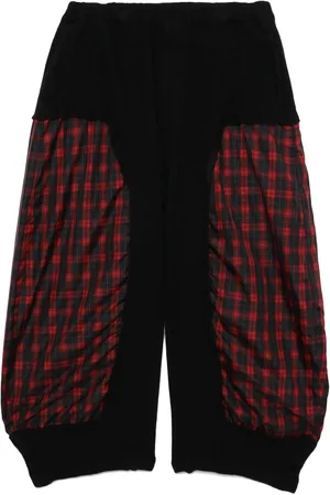 Comme des Garçons Pantalones con motivo de cuadros tartán
