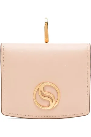 Stella McCartney Tarjetero con placa del logo