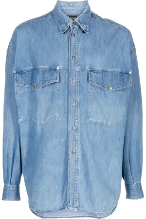 VERSACE Camisa de mezclilla manga larga 2000