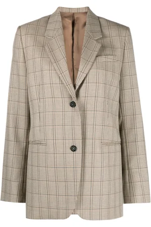 Totême Blazer con motivo de cuadros windowpane